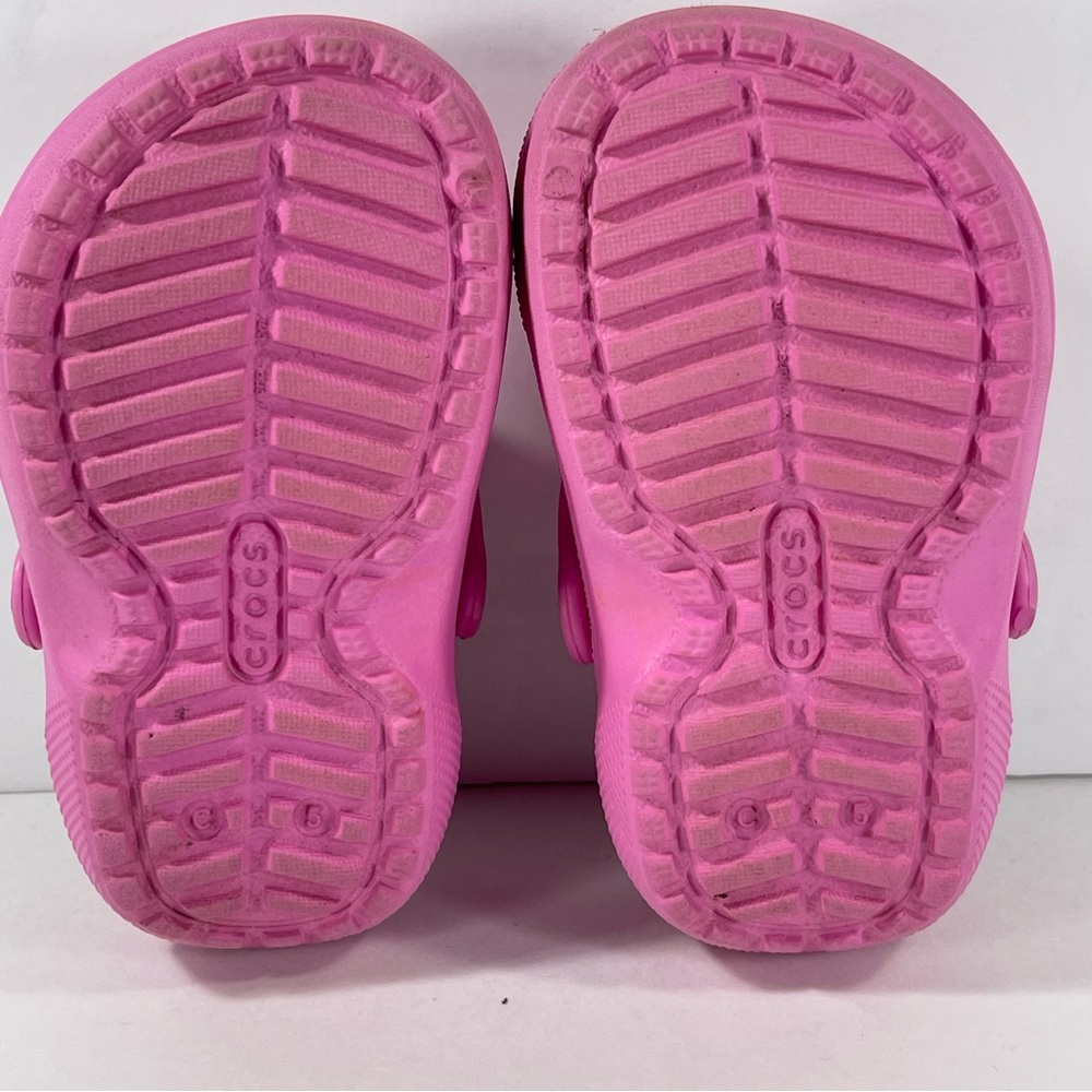 Croc’s Pink Toddler Classic Lined Clog - C5 - Picture 6 of 8